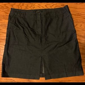 Kenneth Cole New York navy skirt w/kick pleat